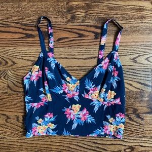 Hollister Floral Crop Top